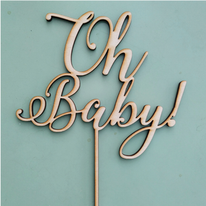 Caketopper "Oh Baby"